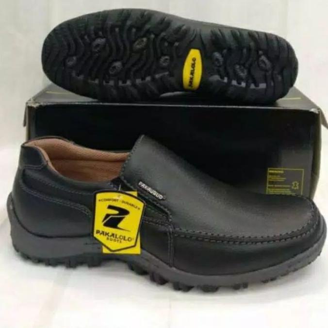 sepatu kulit pakalolo N8815 hitam sepatu pantofel pria original 39-44