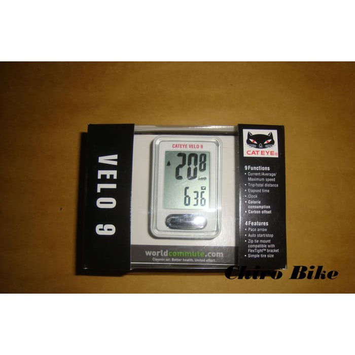 Speedometer Sepeda Cateye Velo 9