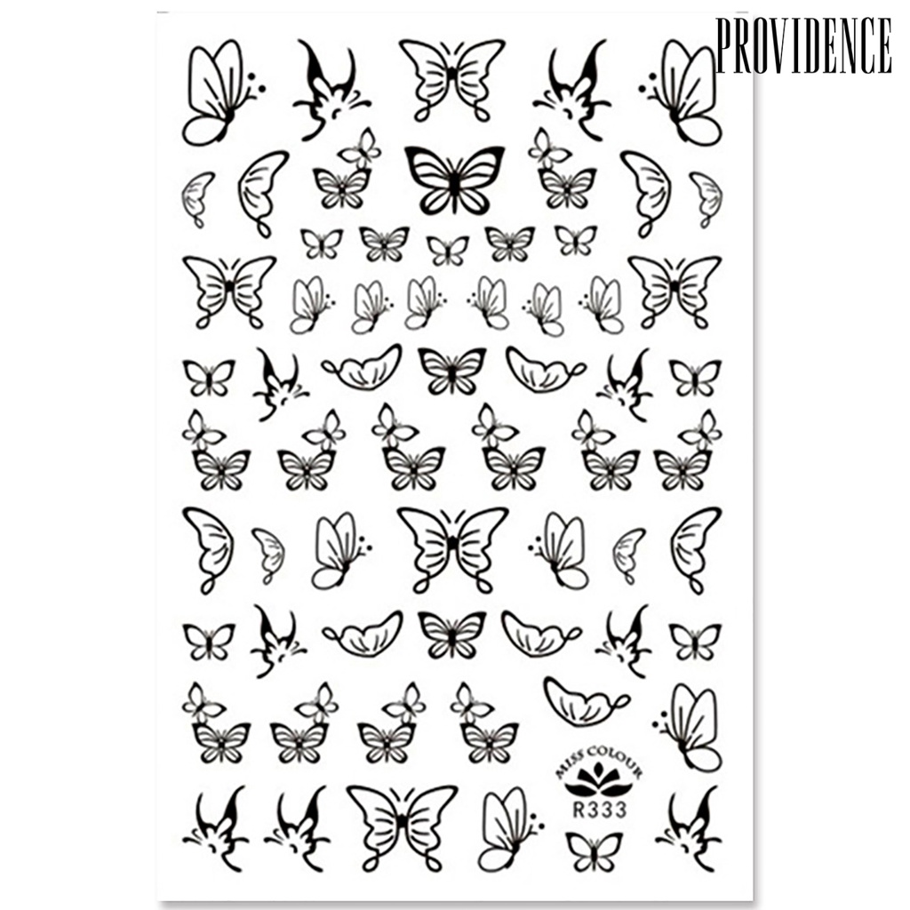 Providence 3D Beauty Butterfly Nail Art Stickers Manicure Decal DIY Fingernail Decoration