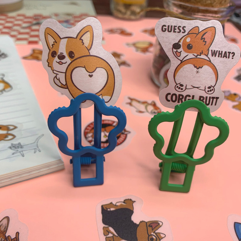 New personality Corgi funny cartoon and paper hand account sticker package photo album diary DIY hand account sticker 40 pieces