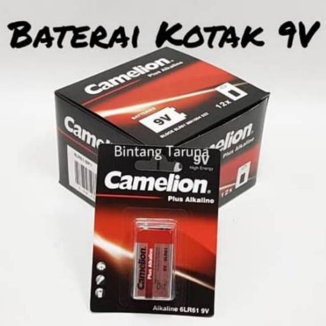 Baterai Kotak Camelion Plus Alkaline 9V Battery Camelion 9V 6LR61