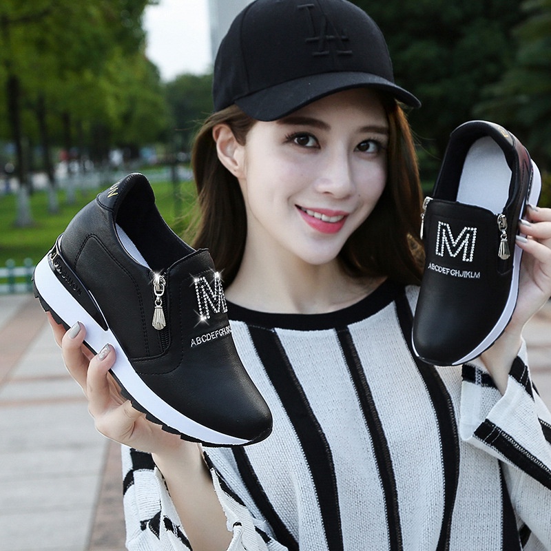 [JY] 1471 Sepatu Wanita Sneakers Logo &quot;MMM&quot;  ELEGAN CANTIK Pesta Kerja Santai Keren Trend Impor A08-8