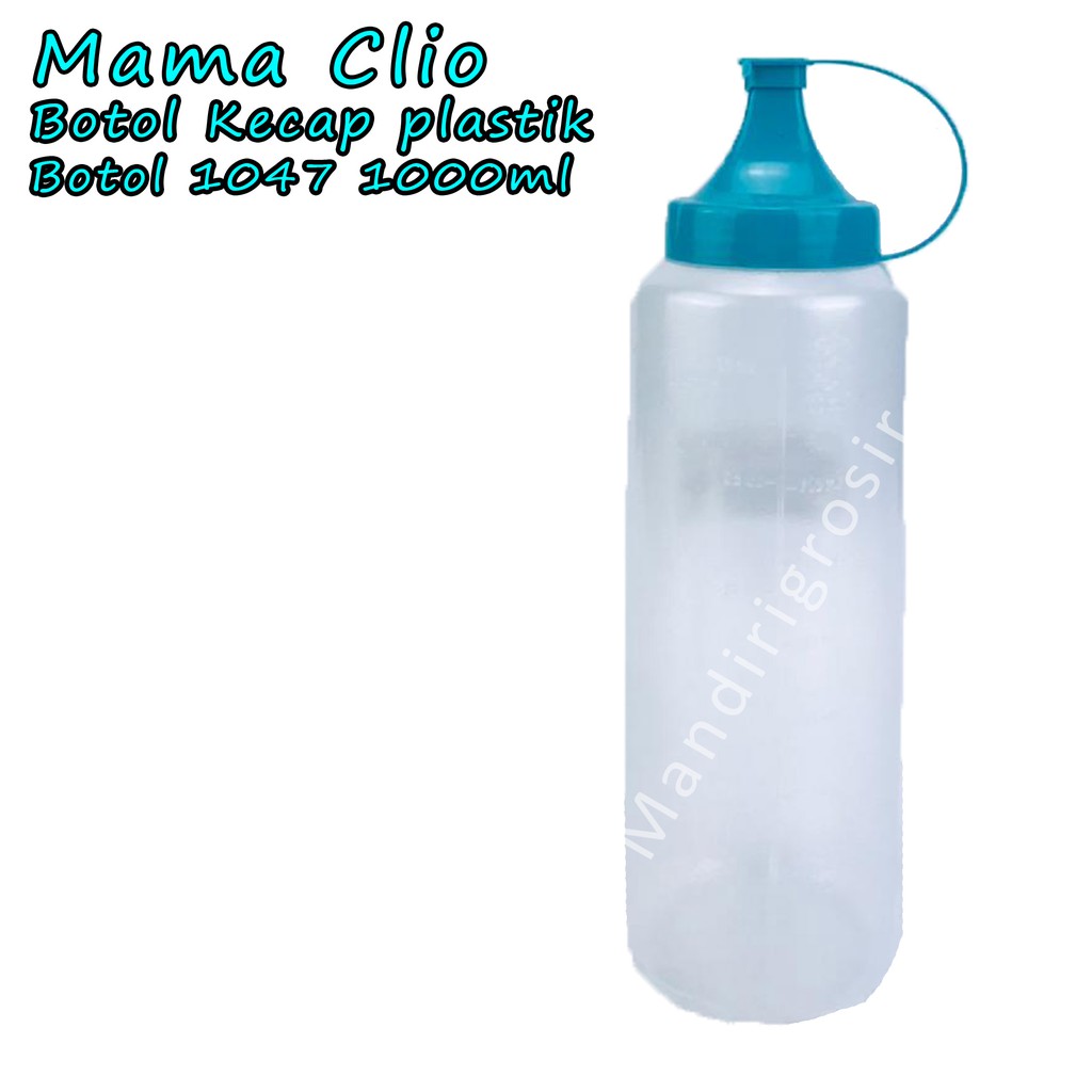 Botol Kecap plastik *Mama Clio * Biru 1047 * 1000ml