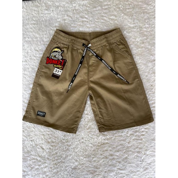 Celana Pendek Board Short KAIN MELAR pinggang karet