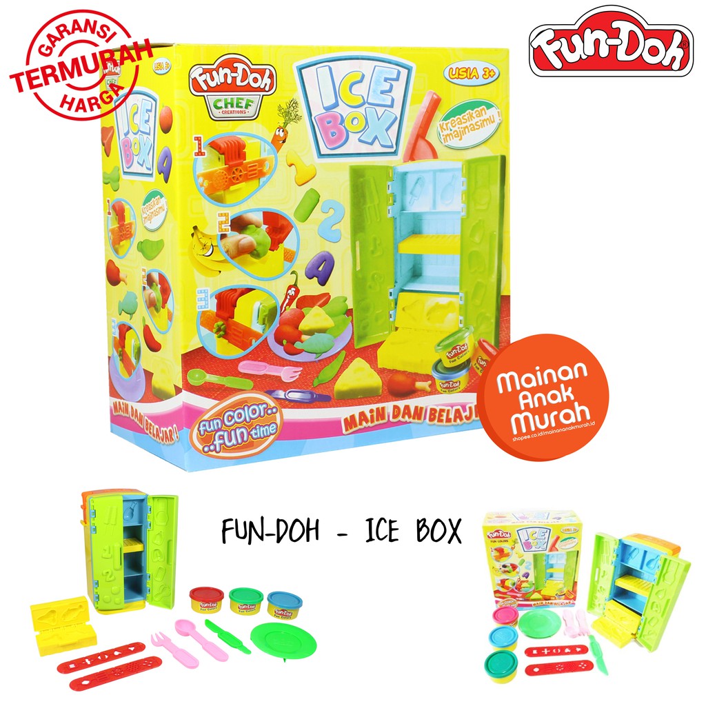 Fun Doh Ice Box Lilin Mainan Anak  FunDoh Chef Creations 