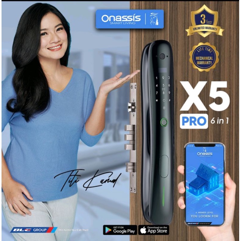 Smart Lock-Smart Home Onassis X5 PRO Kunci Smart System