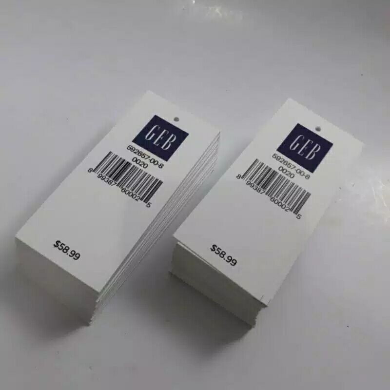 

[Min 72 Pcs] Hang Tag Hang Tag Custom Hang Tag Import 4x7 Free Tali