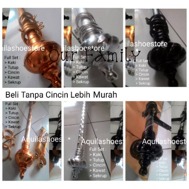 REL / BESI GORDEN / KORDEN / HORDENG FULL SET CINCIN KAWAT