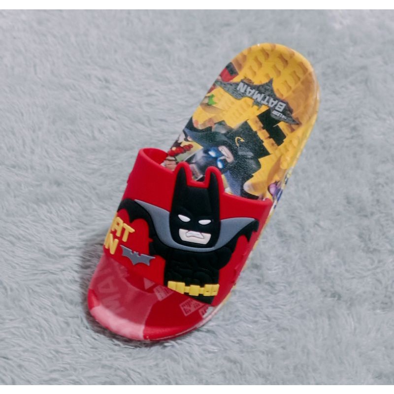 Sandal Super Hero Anak Laki Laki Motif Lego Batman Sandal Anak Batman