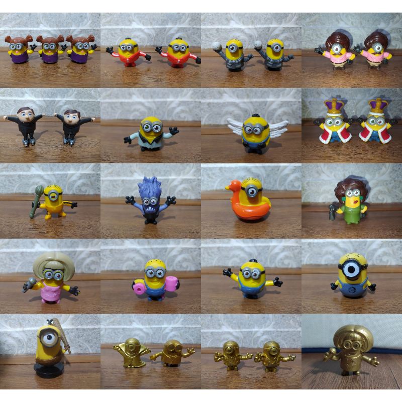 Happy Meal Despicable Me Minions 2020 Gold Version - Minion / Minion With Ball / Mainan McDonalds / 