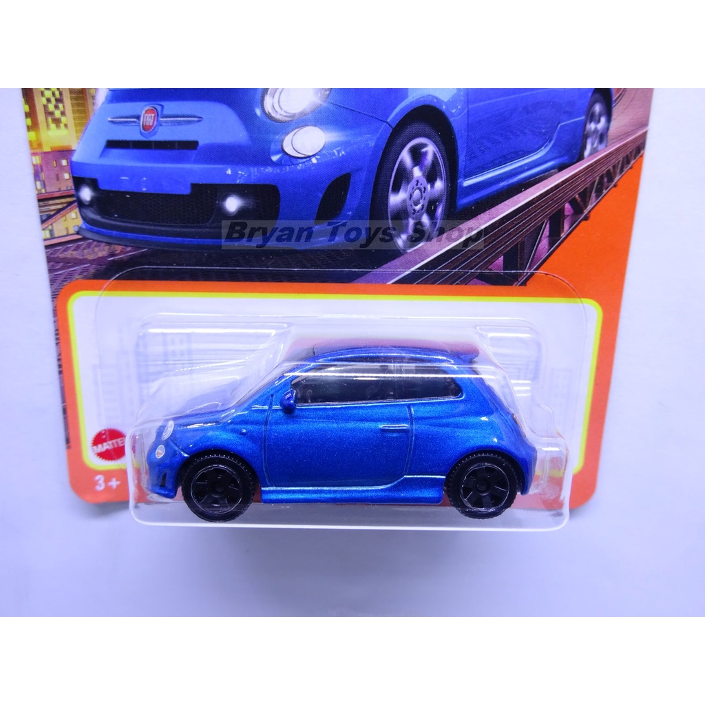 Matchbox 2019 Fiat 500 Turbo Biru