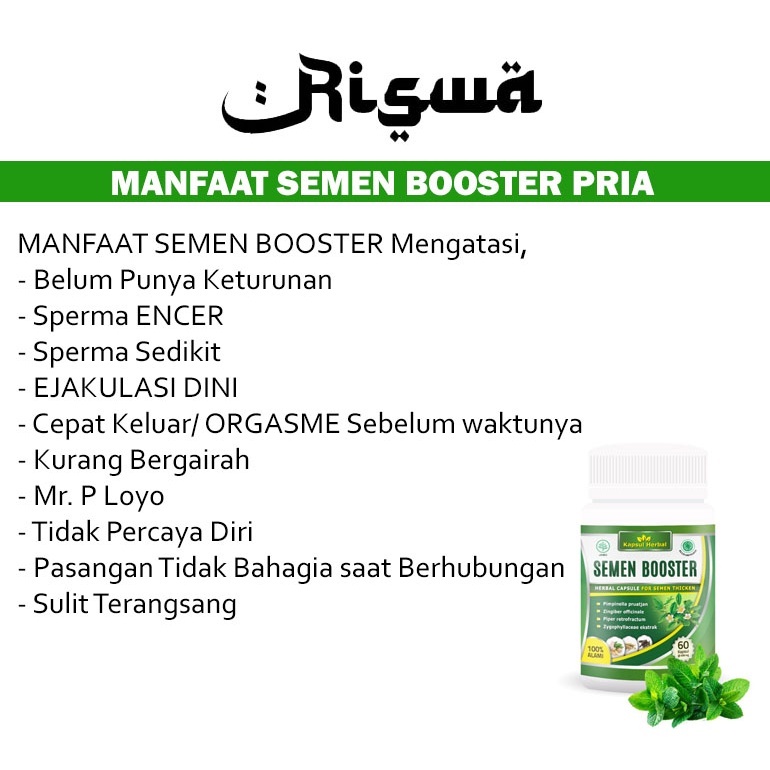 Obat Penyubur Sperma Pria Pengental Penambah Kental Memperbanyak Mani Semen Booster Anti Encer Original