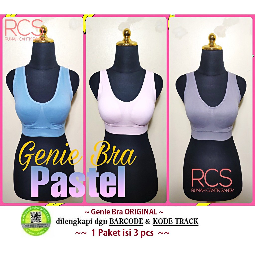 GENIE BRA PASTEL ~ 100% MADE IN JAPAN ~ PAKAIAN DALAM WANITA ~ KUALITAS SUPER  ~ DIJAMIN