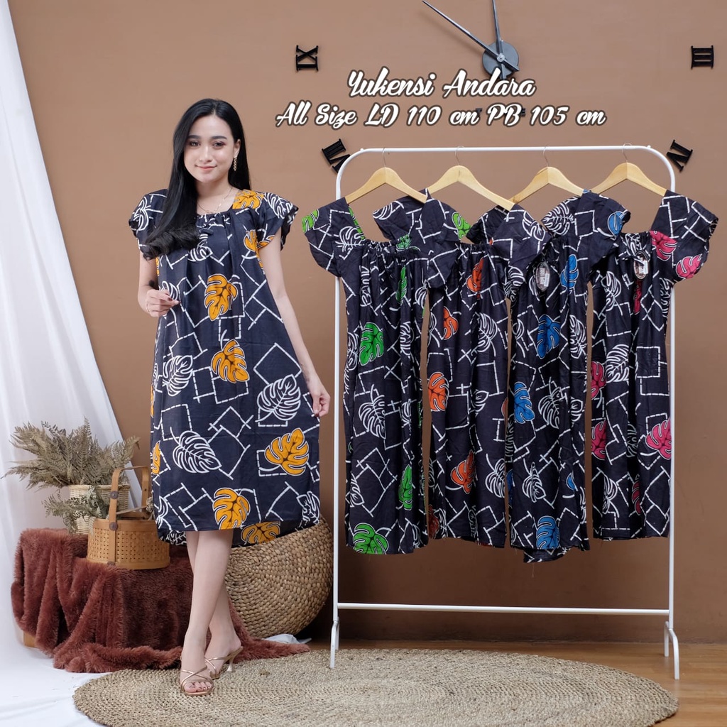 DASTER YUKENSI BATIK - MOTIF ABSTRAK - BUMIL - YUKENSI JUMBO FISNA BATIK- BISA COD