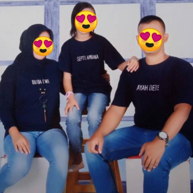 KAOS COSTUME KAOS BORDIR NAMA SIZE dewasa lengan panjang