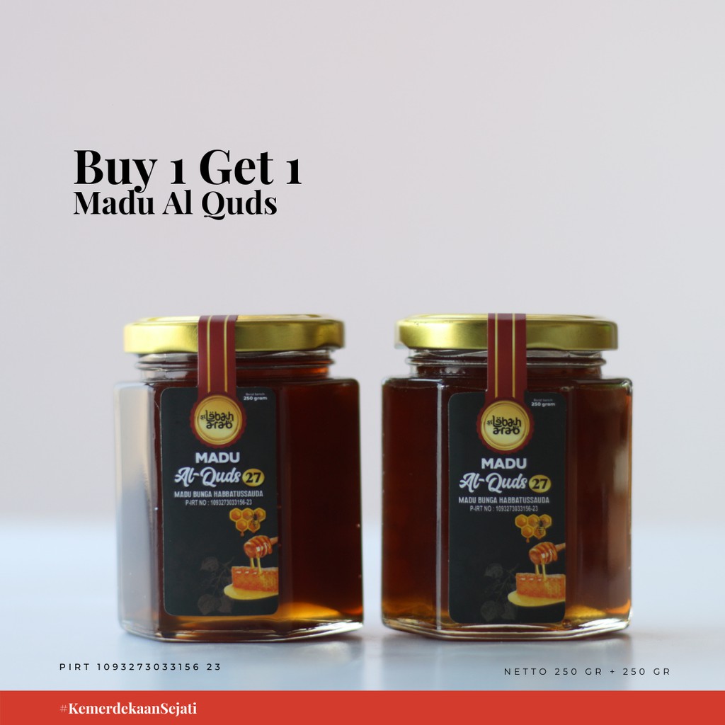 

Beli 1 Gratis 1 Minuman Kesehatan Madu Al Quds (Madu Super) 250 gr