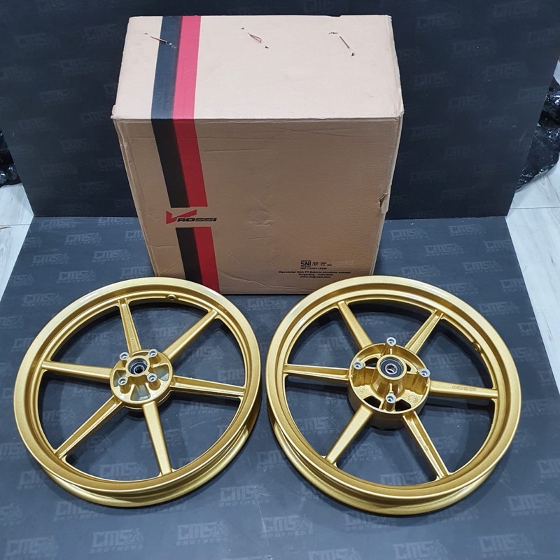 Velg Velek Racing V-Rossi Palang 6 Ninja R Sprint Derik R17 Gold