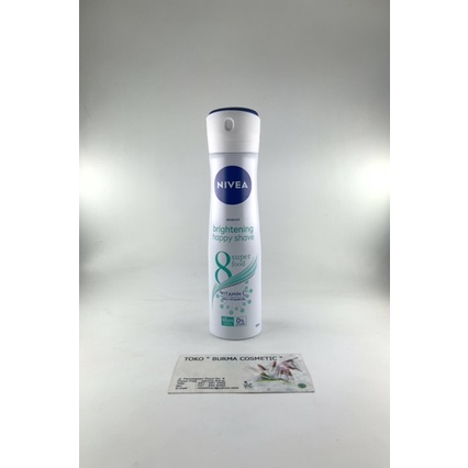 NIVEA DEODORANT BRIGHTENING HAPPY SHAVE SPRAY 150 ML