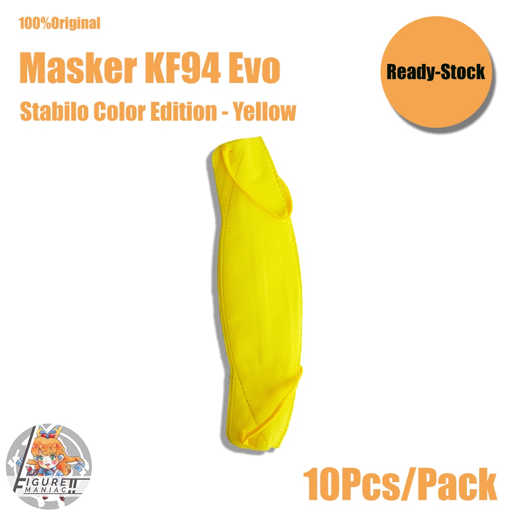 Figure Maniac - Masker KF94 Evo Stabilo Color Edition 1 Pack isi 10