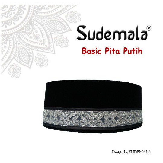 SONGKOK SUDEMALA BASIC PITA PUTIH/ KOPYAH/ PECI