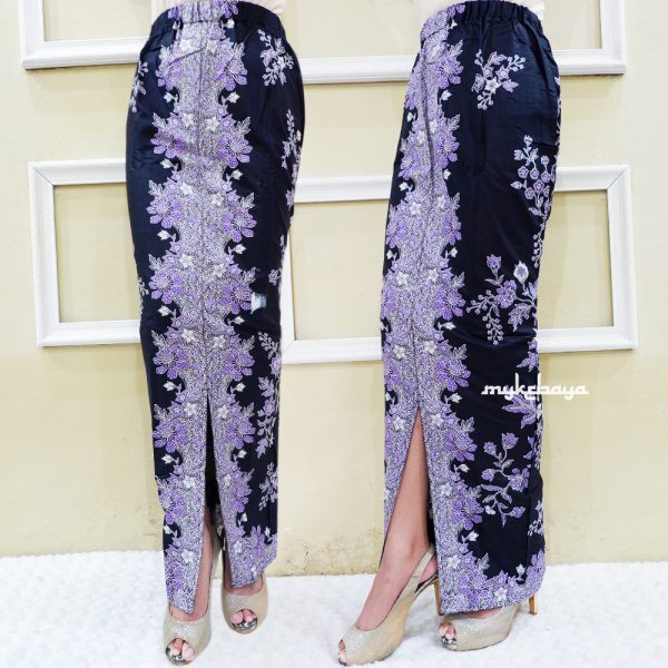 Rok Span Katun Batik Motif Belah Depan Rok Span Panjang Bawahan Rok Modern Murah Adem Shopee Indonesia