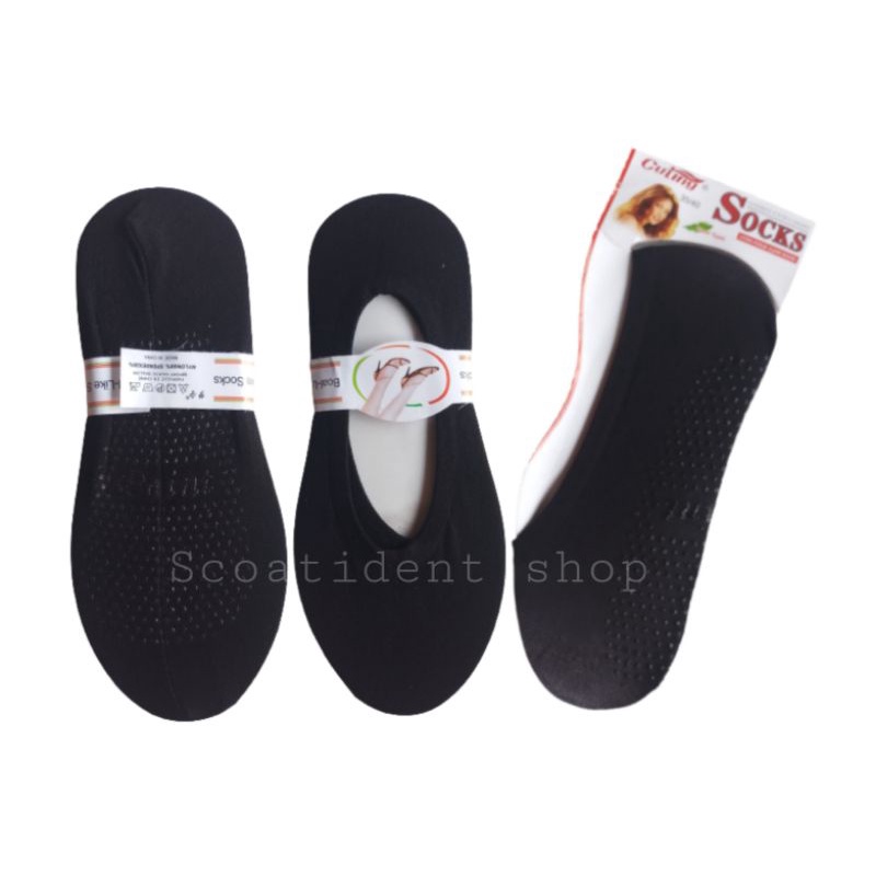 Kaos kaki balet tipis anti slip wanita 6 pasang