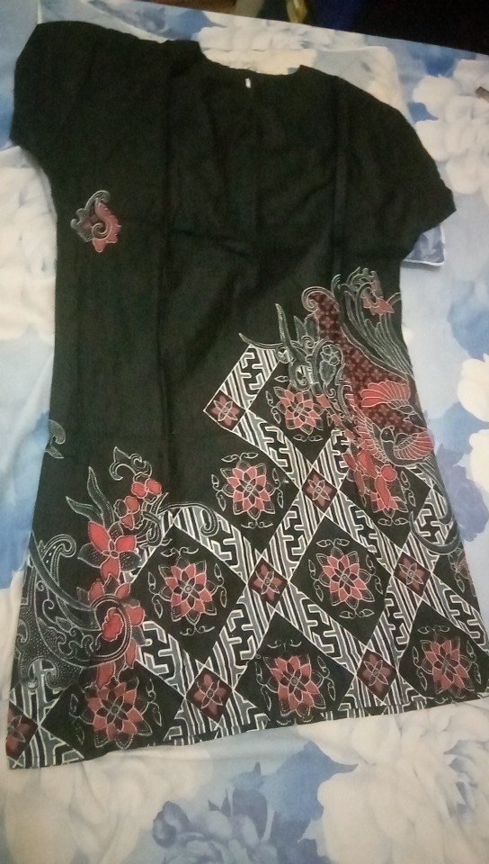 Tunik Batik Lengan Pendek Motif Terlaris M, L, Xl, Xxl