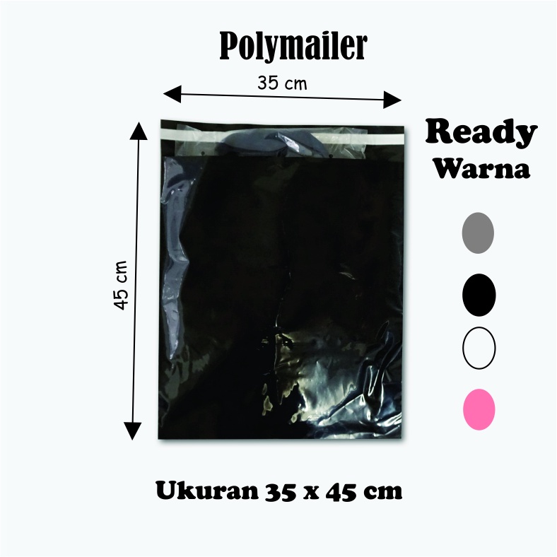 Polymailer 35x45cm + Custom Sablon (Harga per pcs) Min Order 100pcs
