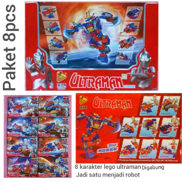 Lego Robot Ultraman 8in1 Jadi 1