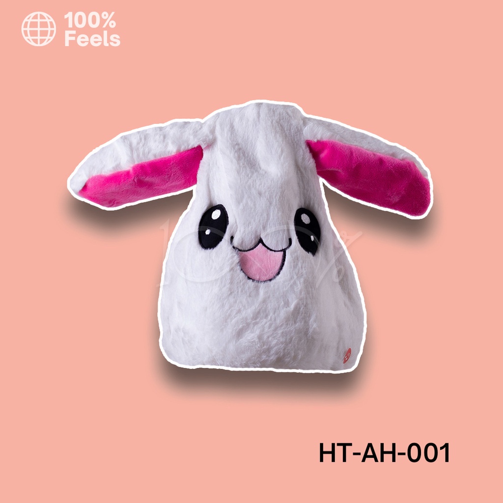 Bunny hat Paha Ayam gerak gerak Gratis Batrai topi karakter lucu