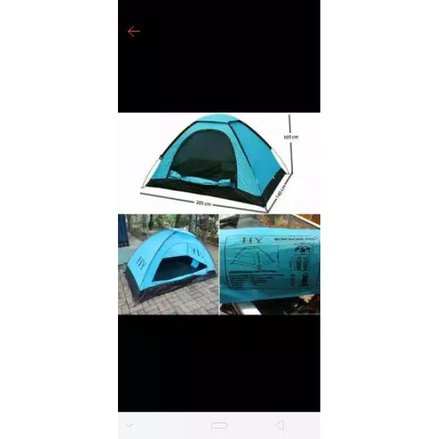 Tenda camping alas terpal kapasitas 2-3 orang alas terpal waterproof ultralight kemping outdoor