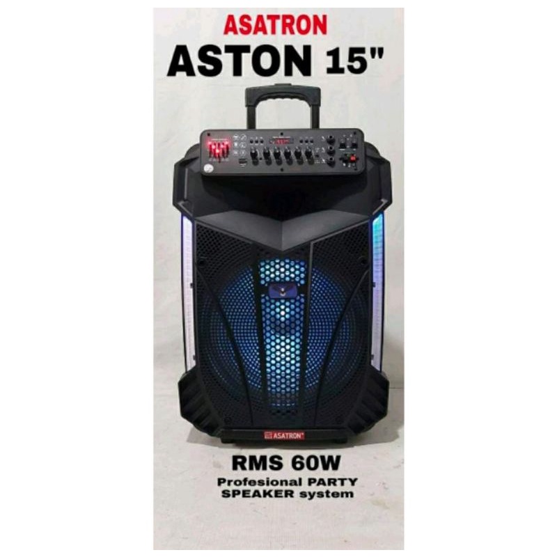 SPEAKER PORTABLE 15 INCH ASATRON ASTON