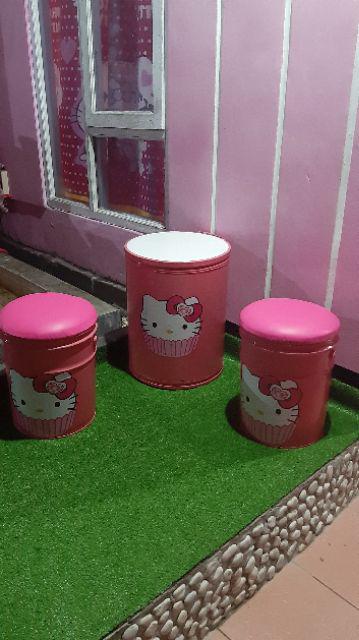 Kursi Tong Hello Kitty/doraemon