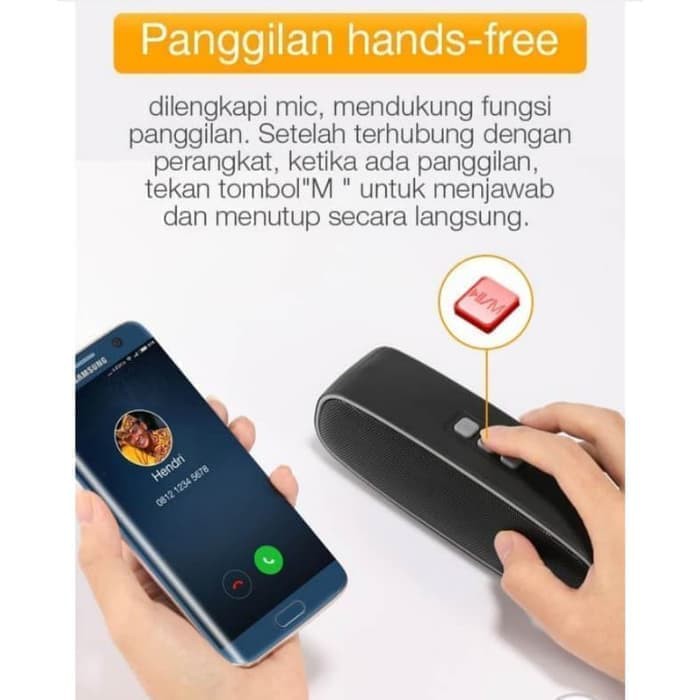 ROBOT Speaker Bluetooth RB210 V5.0 Support Flashdisk & MicroSD Gransi Original Resmi-5