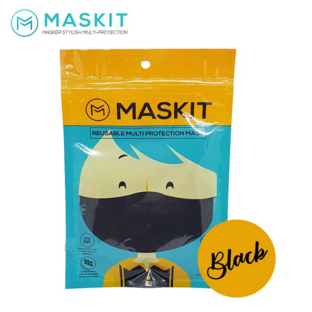 

Masker Kain MASKIT 3PLY Hijab & Earloop Reusable Anti Virus Ukuran Standar