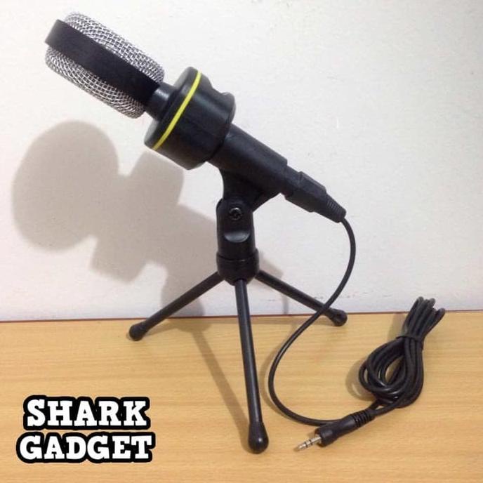 Microphone Eksternal Snowball For Hp / Laptop Mic Kabel + Stand Tripod