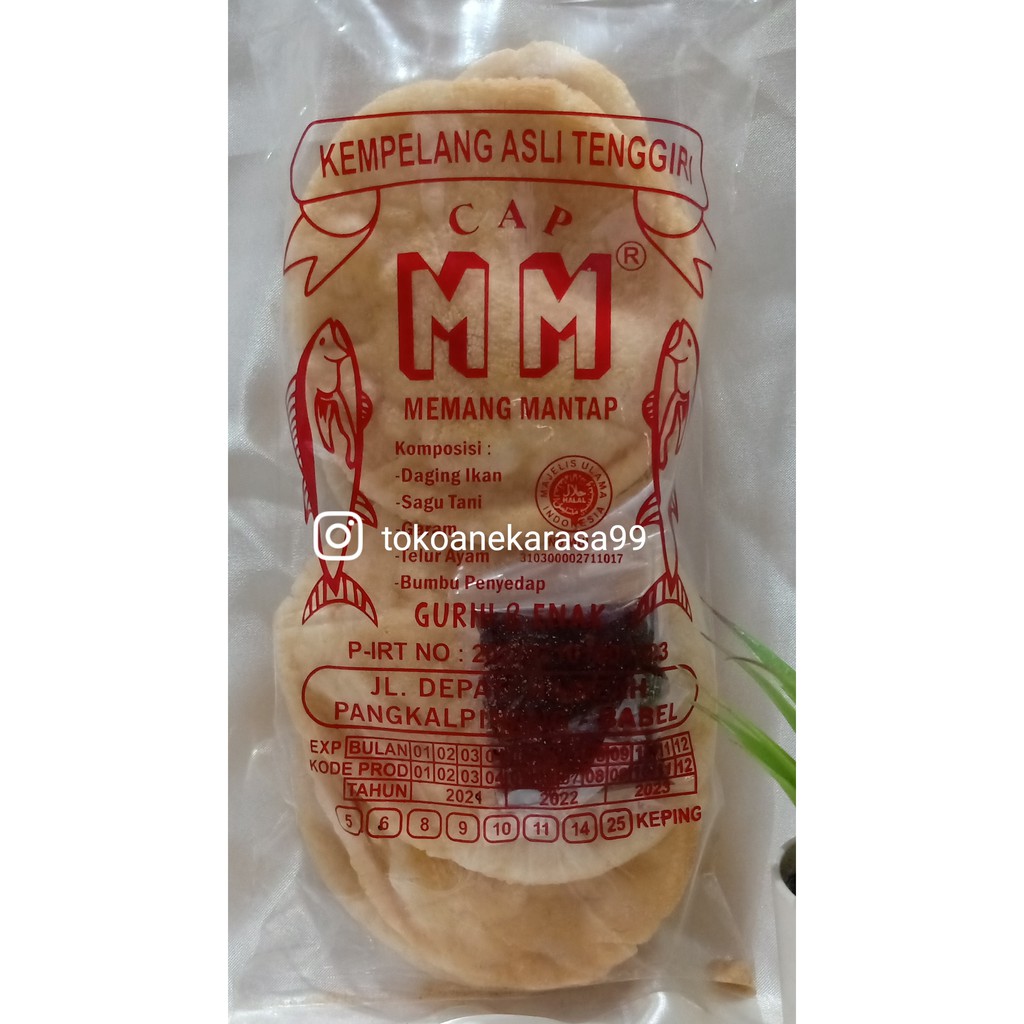 

KEMPLANG PANGGANG MM (MEMANG MANTAP ) BENTUK LONJONG ASLI BANGKA MAKANAN KHAS BANGKA