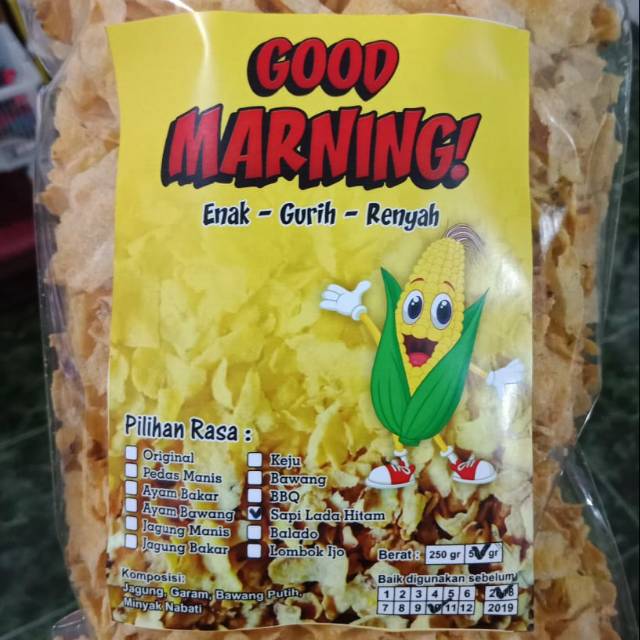 

GOOD MARNING ( Camilan Keripik Marning Gepeng)