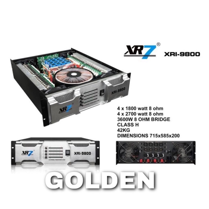 Power XR7 XRI 9800 Original Amplifier 4 Channel XRI9800