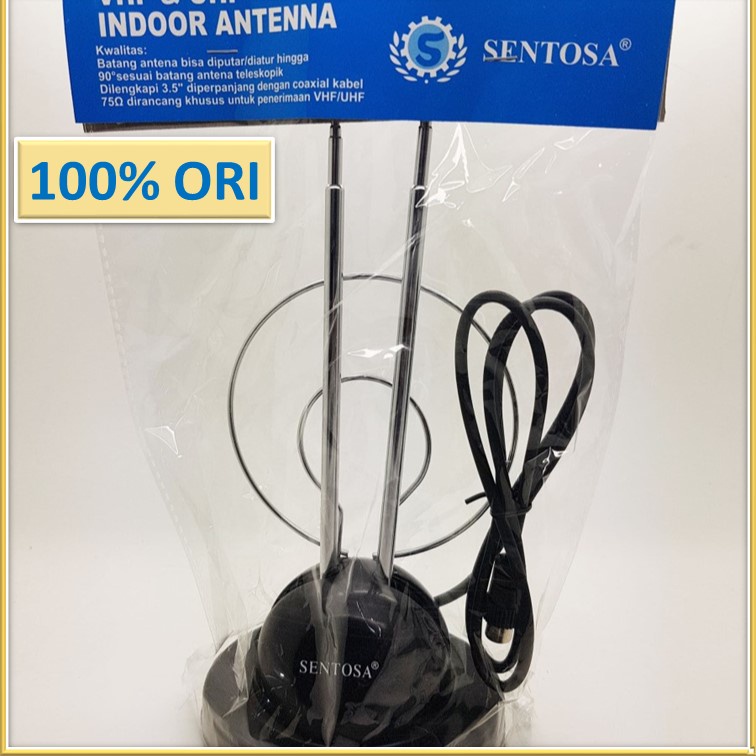 ANTENA TV DALAM / ANTENA TARIK INDOOR VHF & UHF ORIGINAL