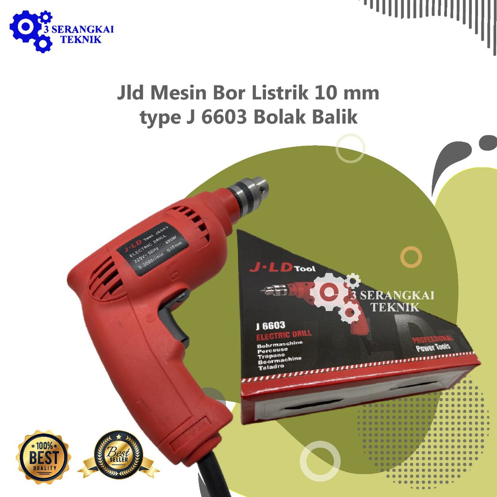 Jld Mesin Bor Listrik 10 mm type J 6603 Bolak Balik