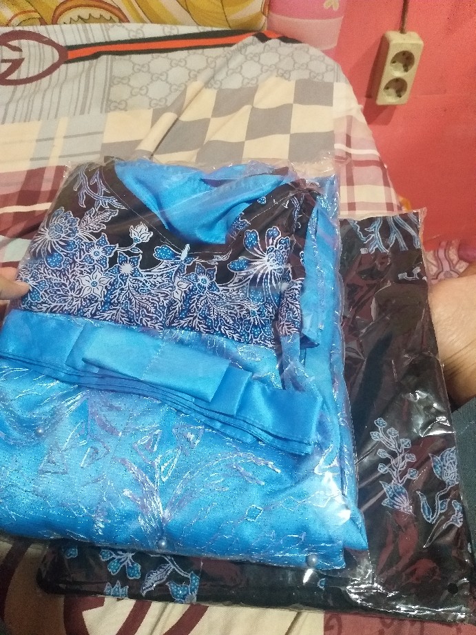 (jual Terpisah)couple Gamis Kombinasi Batik Cibulan Versi Keluarga