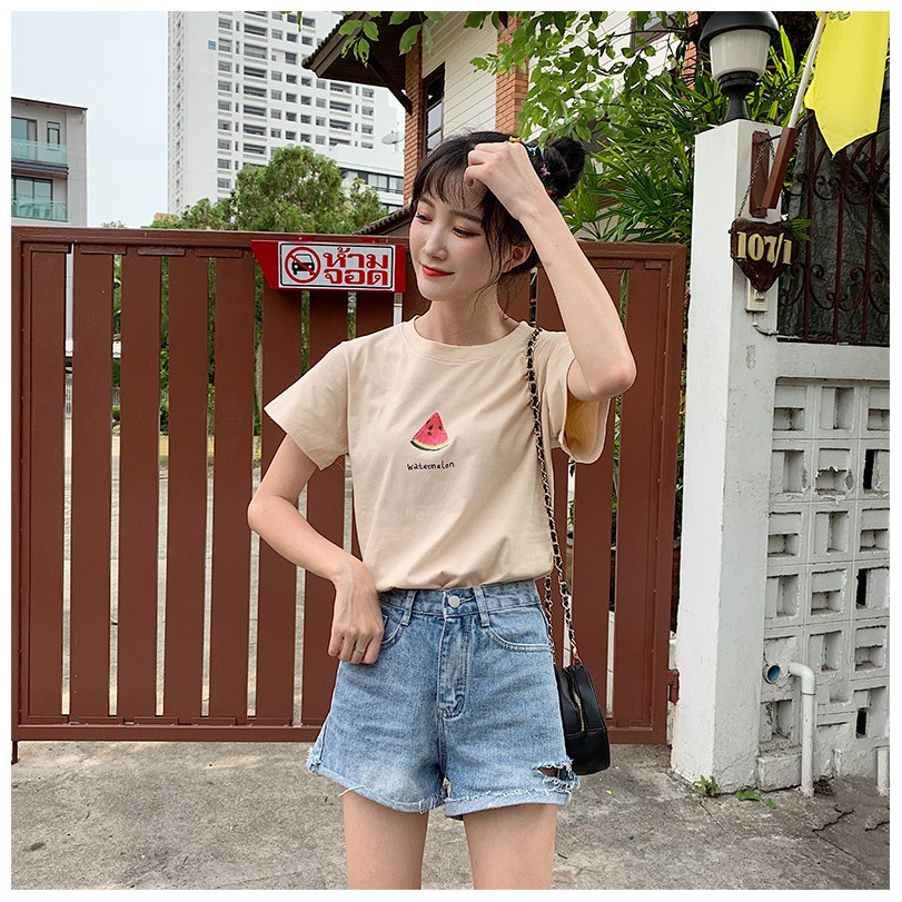 MYSTIQUE.ID-BAJU KAOS WATERMELON T-SHIRT LUCU DAN AESTHETIC