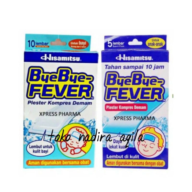 Bye bye fever anak / Bye bye fever bayi / plester kompres demam