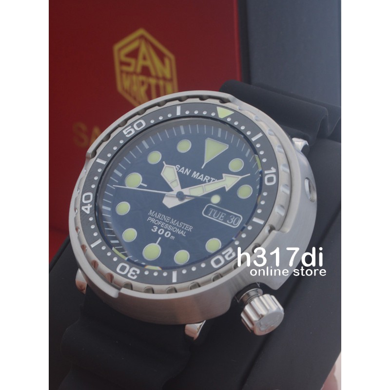 Jam Tangan San Martin Tuna Diver Seiko Homage Automatic NH36 300m