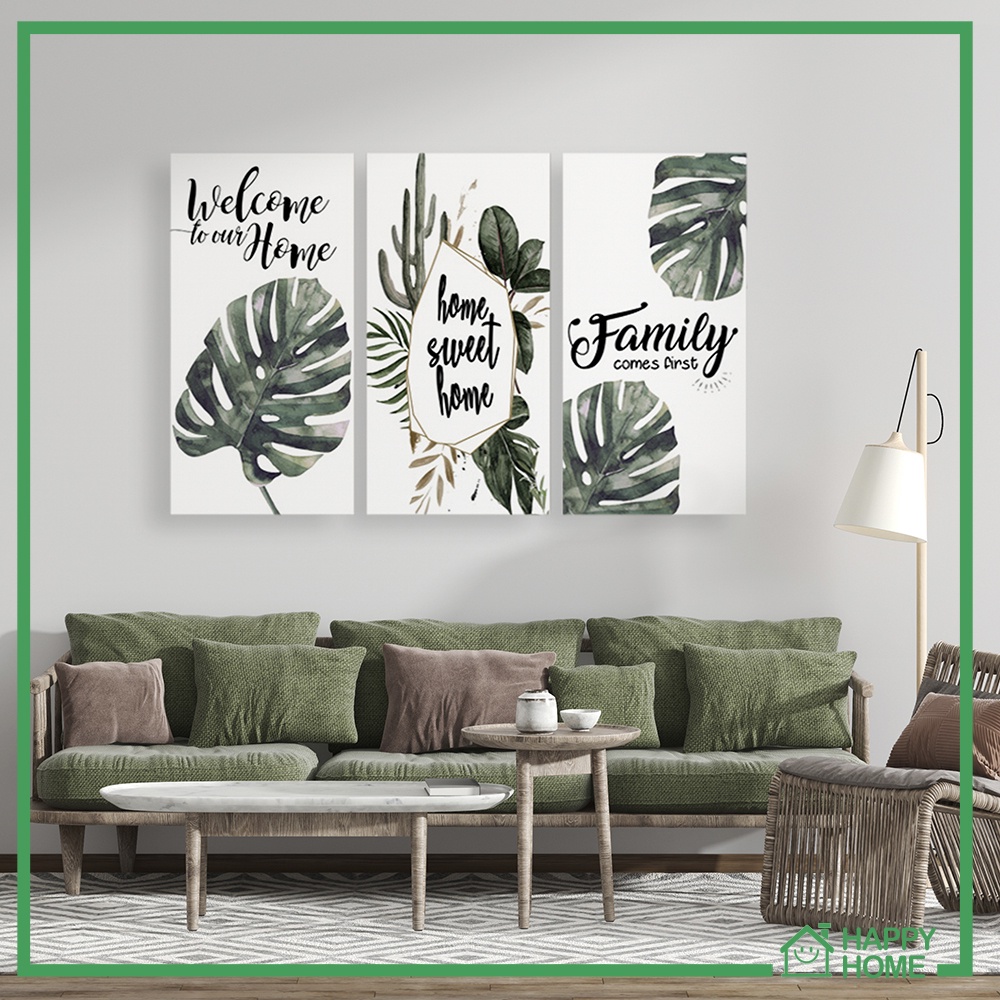 Dekorasi dinding kamar Wall decor Tropical Monstera hiasan dinding