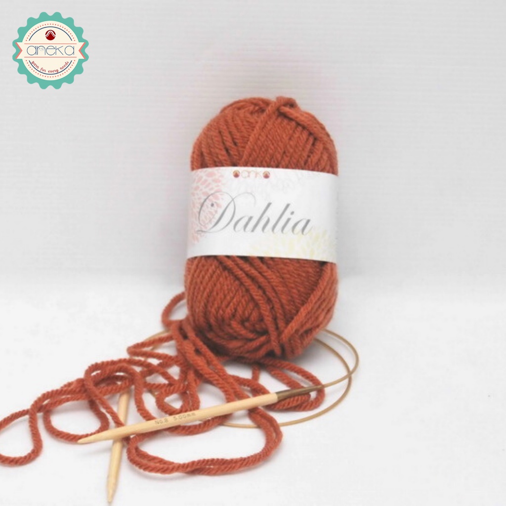 Benang Rajut Karpet Dahlia / Carpet Yarn - 4268 ( Coklat )