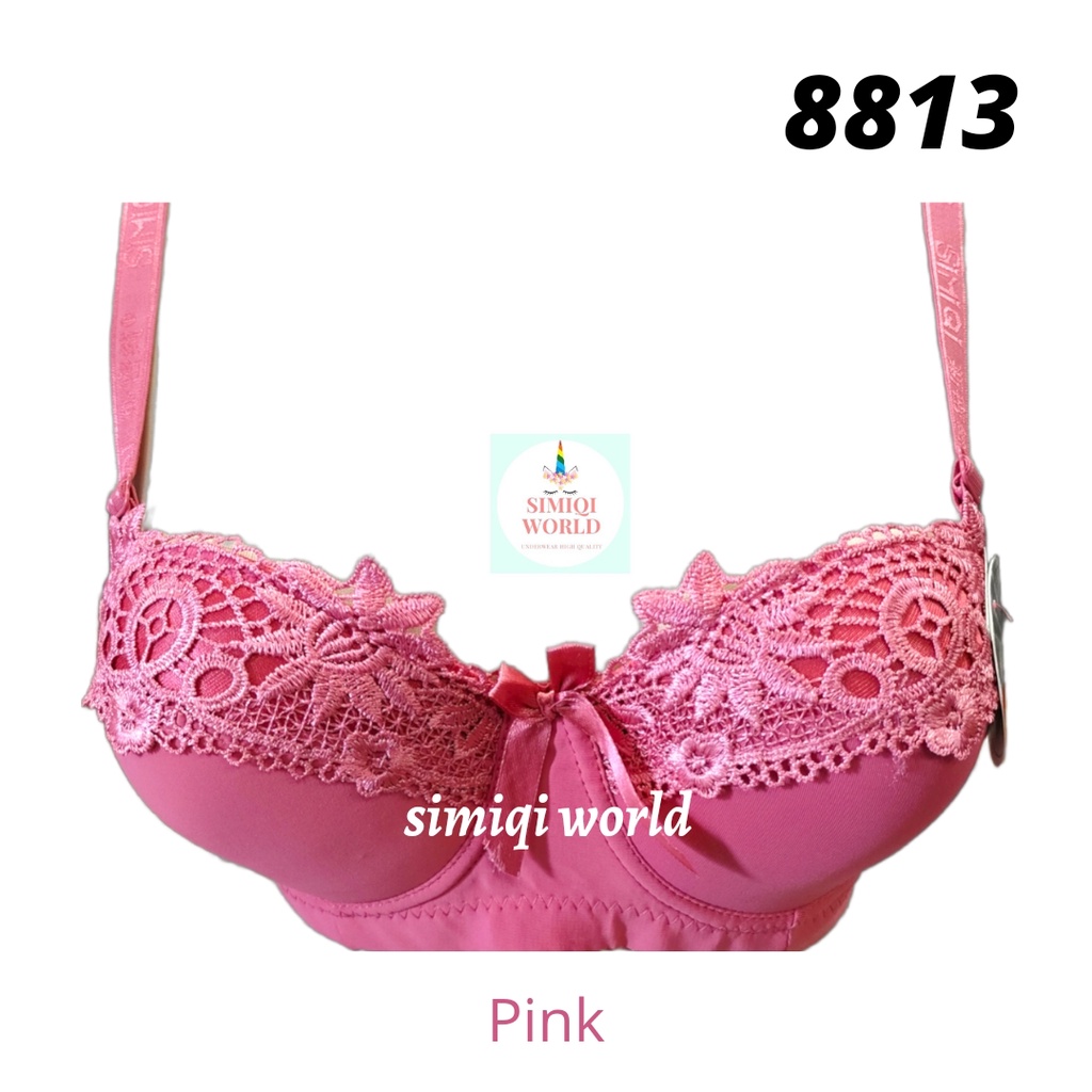 Bra Simiqi 8813 Bh Kawat Push Up Kait 3 Busa Sedang SIZE 36.38.40.42 Cup Setara Cup B BH Wanita TOKO KEANULOVA