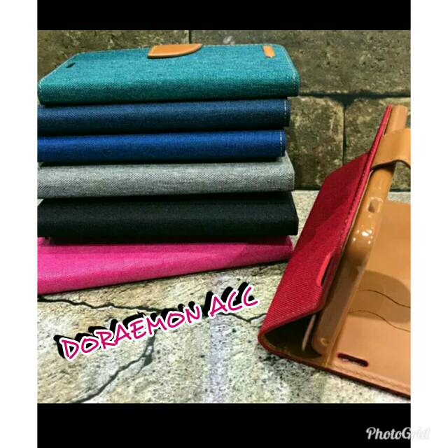 FLIP COVER-FLIP CASE CANVAS DIARY SAM J2 2015 J200