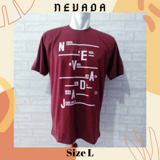 Kaos nevada / kaos nevada murah / kaos cowok murah / nevada murah / kaos branded murah / nevada